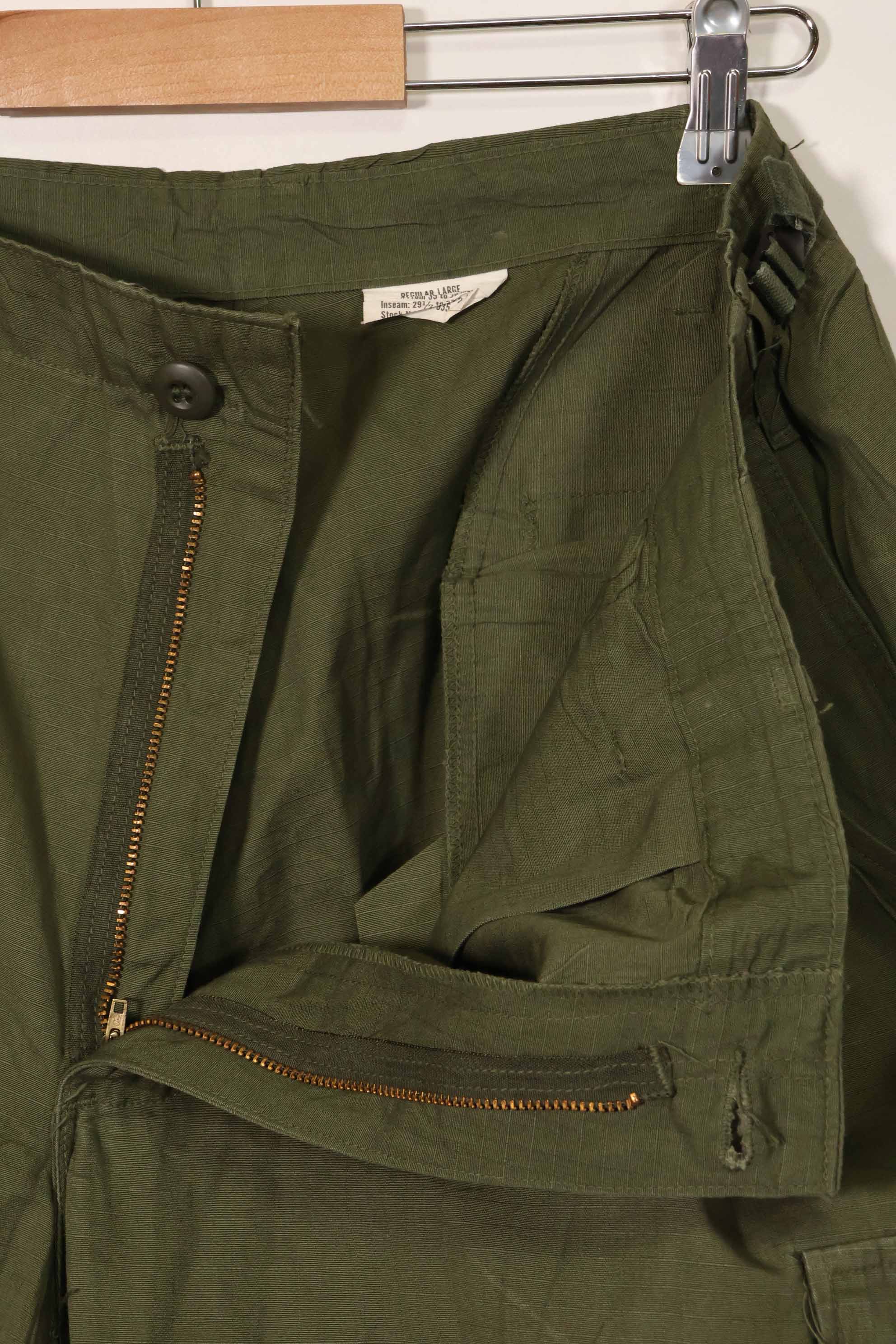 1969年契約　4th Model リップストップ　ジャングルファティーグ　パンツ　L-R　中古品