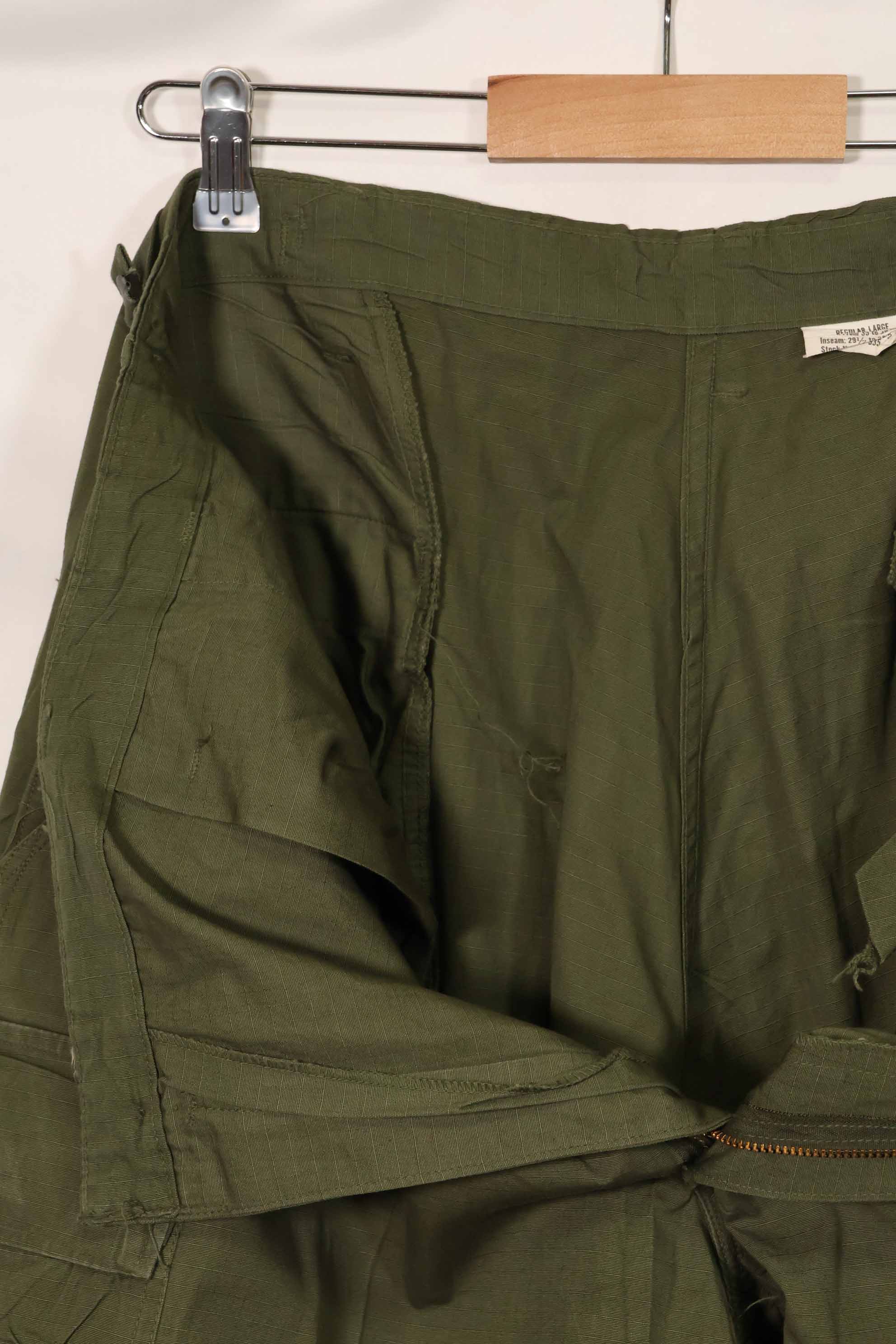 1969年契約　4th Model リップストップ　ジャングルファティーグ　パンツ　L-R　中古品