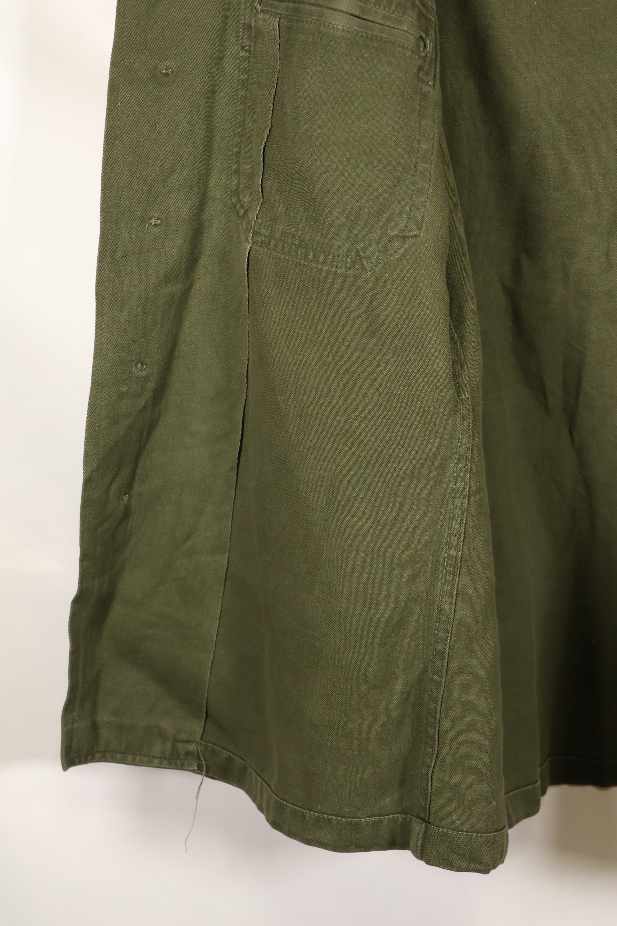 Early 1960s, 173rd Airborne Brigade, OG-107 Utility Shirt, Authentic Insignia, Used