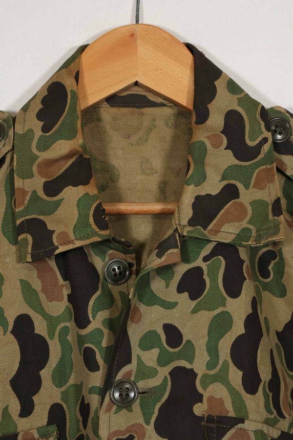 1980年代　韓国軍　フロッグスキン迷彩　HBT　シャツ　中古品　D