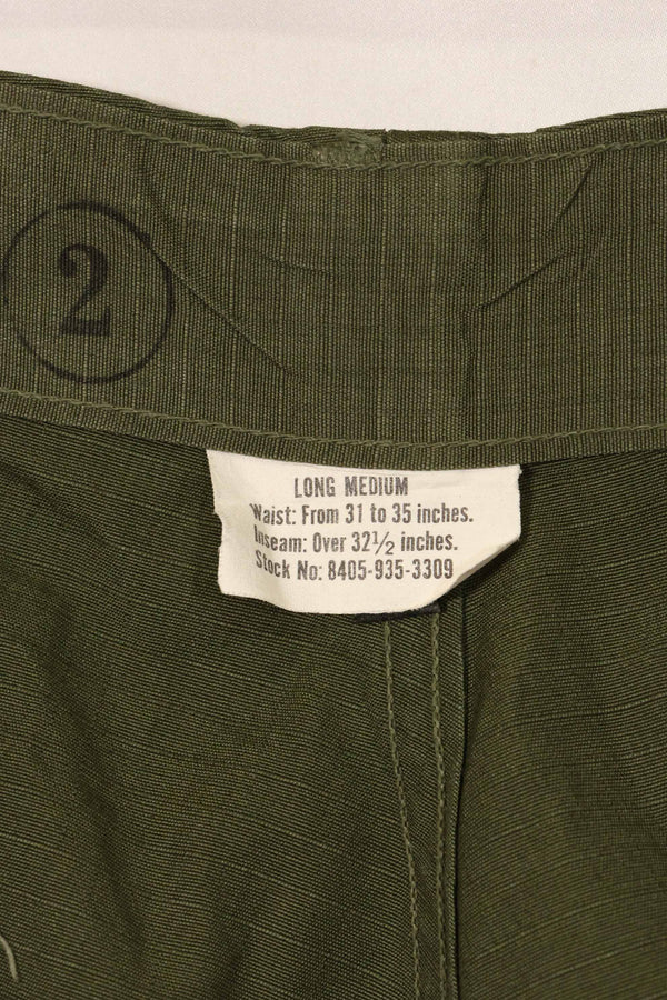 1969年契約　4th Model リップストップ　ジャングルファティーグ　パンツ　M-L　中古品