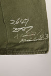 Early 1960s, 173rd Airborne Brigade, OG-107 Utility Shirt, Authentic Insignia, Used