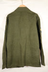 Early 1960s, 173rd Airborne Brigade, OG-107 Utility Shirt, Authentic Insignia, Used