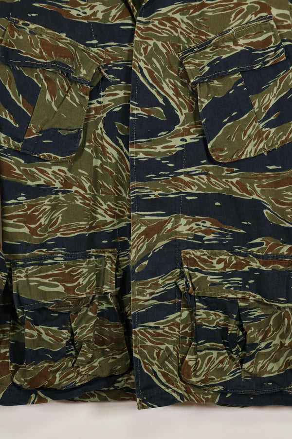 推定1970年代　シルバータイガー　タイガーストライプ　ファティーグジャケット　中古品