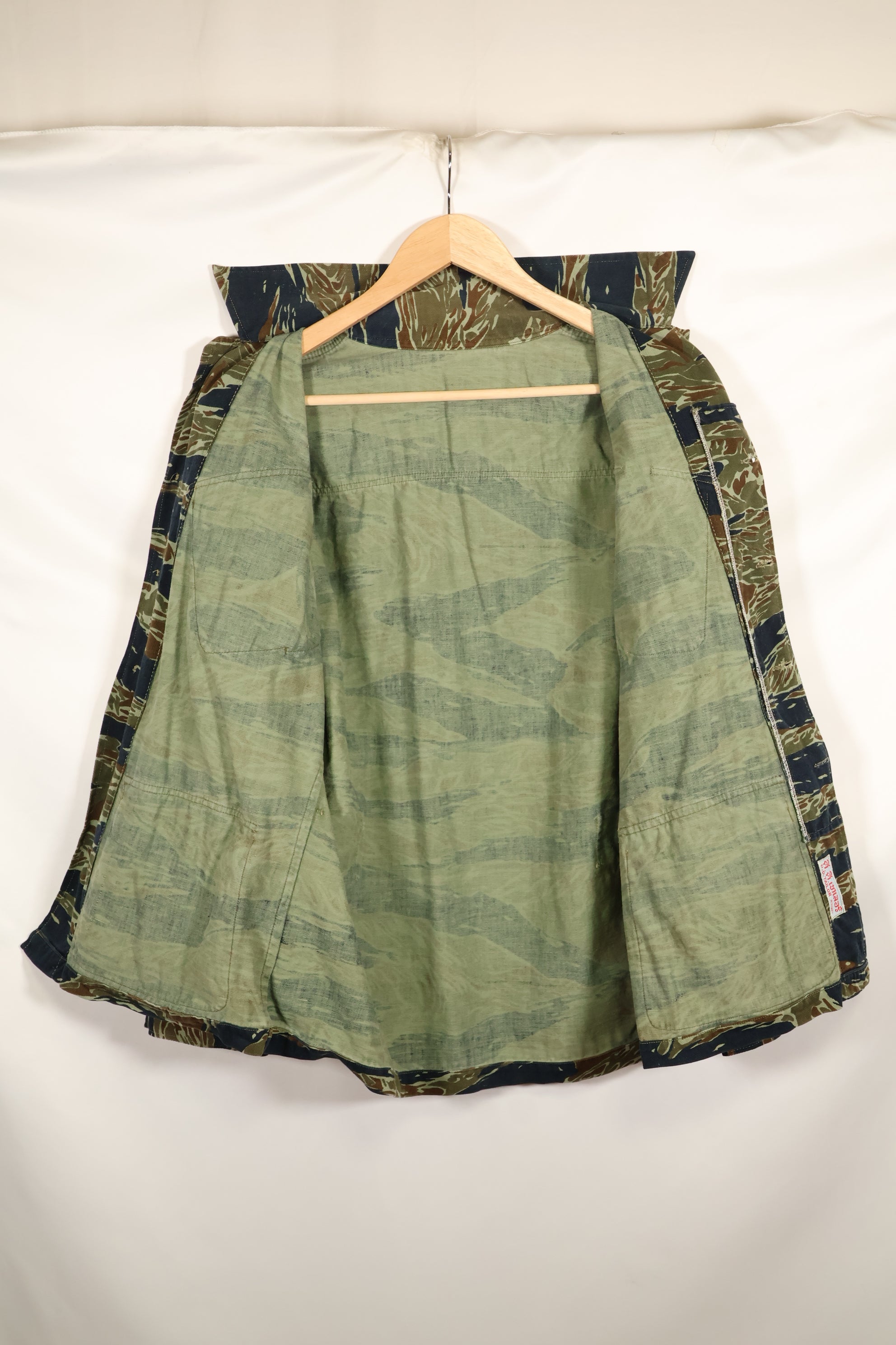 推定1970年代　シルバータイガー　タイガーストライプ　ファティーグジャケット　中古品