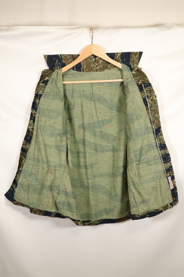 推定1970年代　シルバータイガー　タイガーストライプ　ファティーグジャケット　中古品
