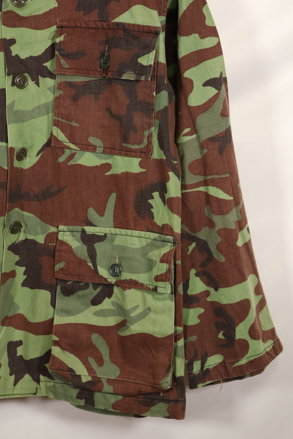 1960年代　米軍アドバイザー　ARVN　BDQレンジャー　シャツ　4つポケット　リーフ迷彩シャツ　中古品