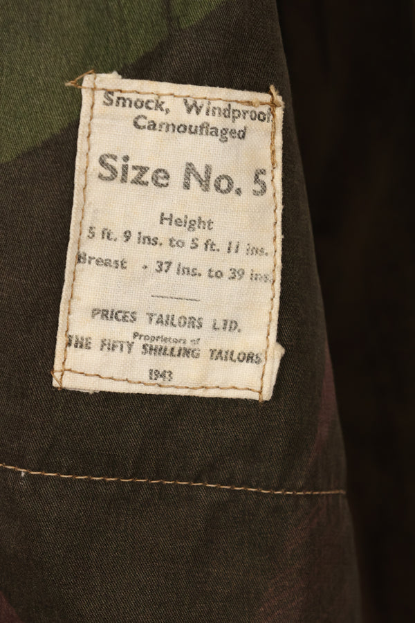 1943年製　イギリス軍　SAS　WINDPROOF　スモック　ジッパー改造　インドシナ戦争　中古品