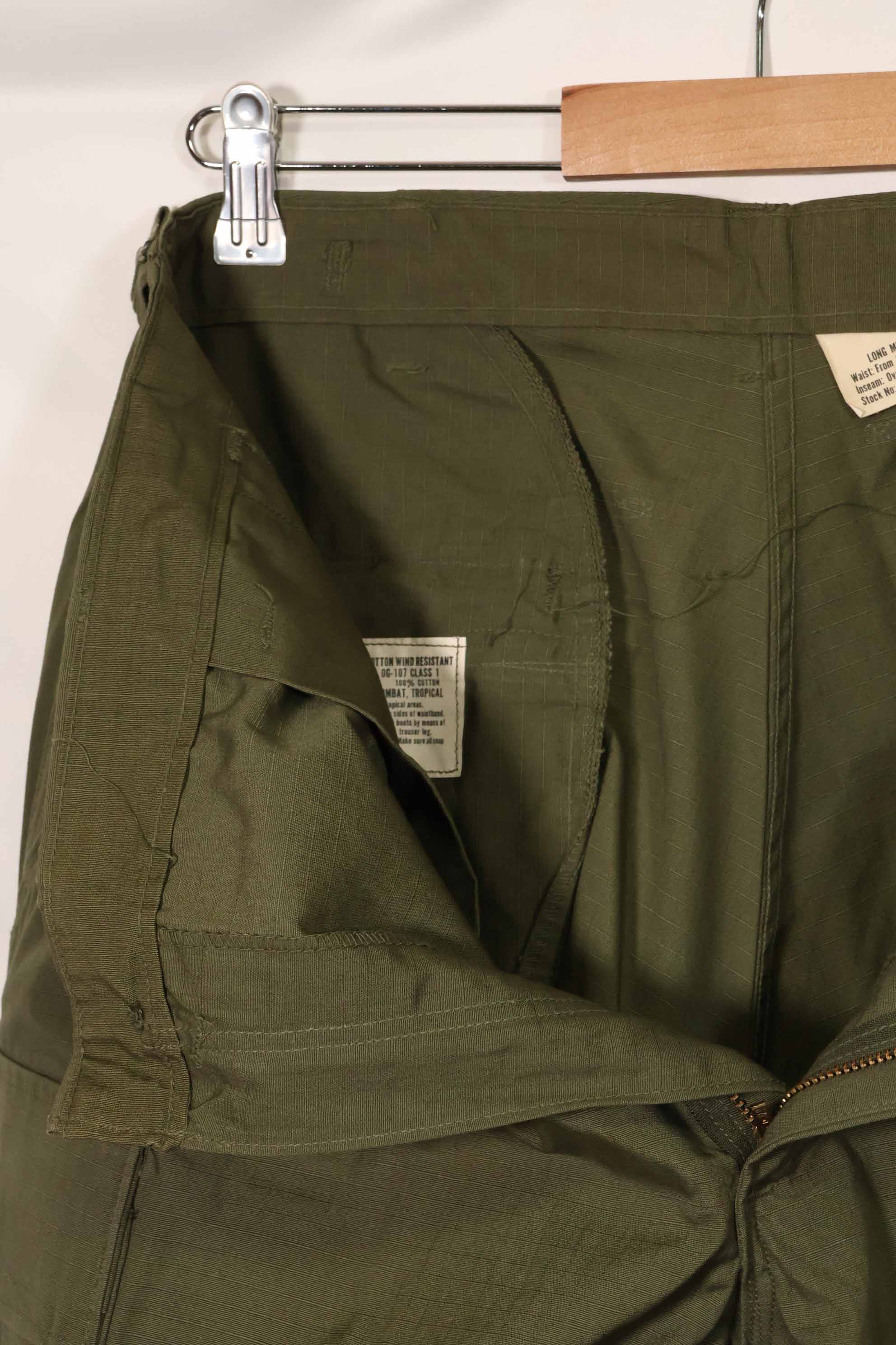 1969年契約　デッドストック　4th Model リップストップ　ジャングルファティーグ　パンツ　M-L 未使用品