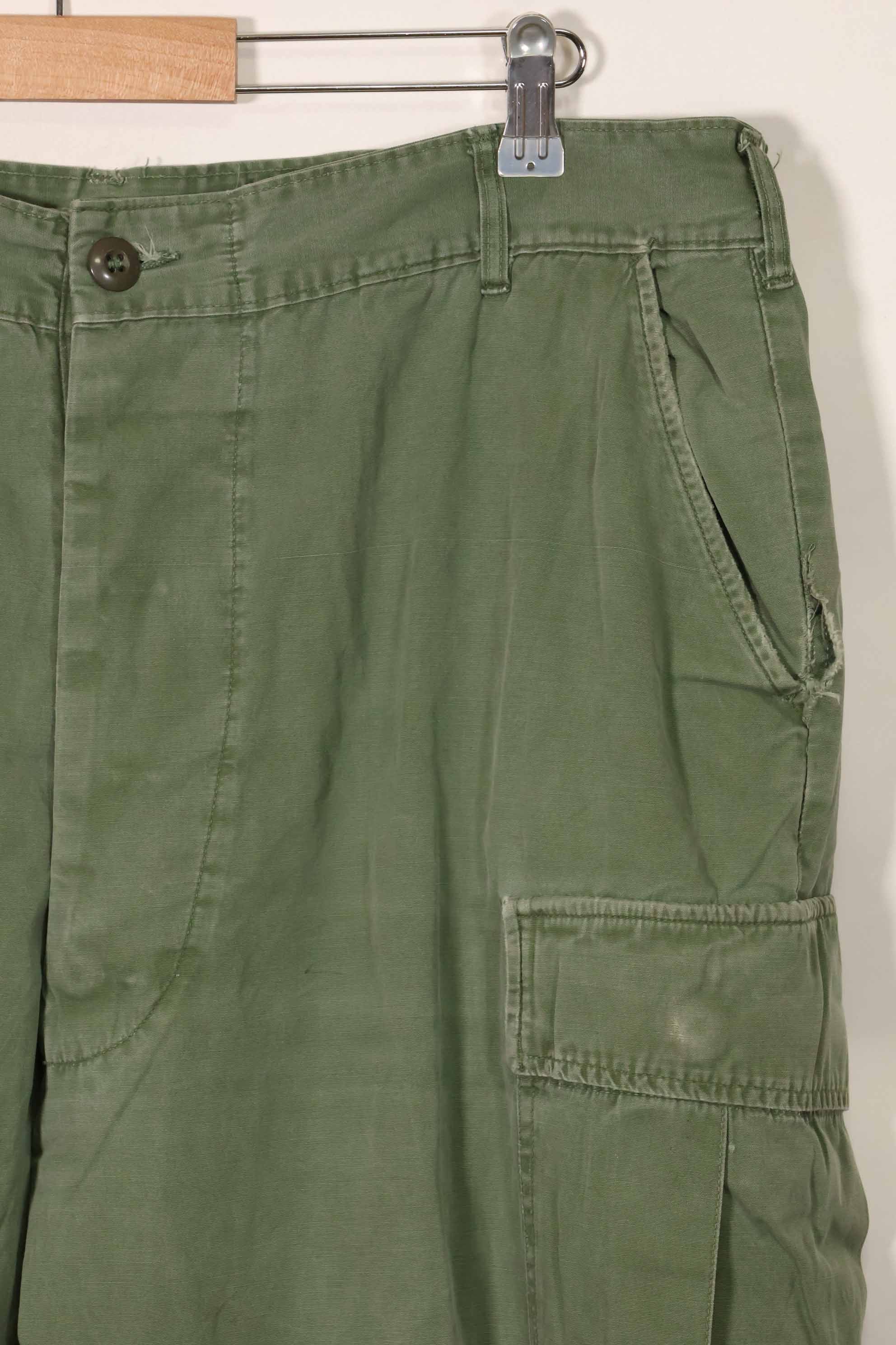 1967年契約　3rd Model ノンリップストップ　ジャングルファティーグ　パンツ　X-L-R　中古品