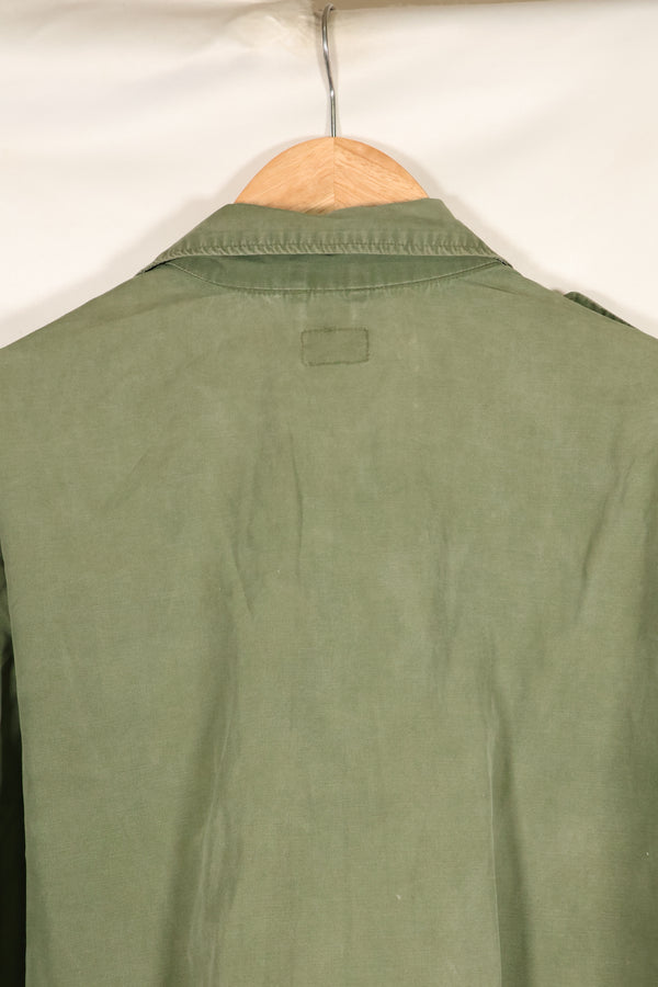 Circa 1965  S-S  2nd Model Jungle Fatigue Jacket  Stained  Faded  Used