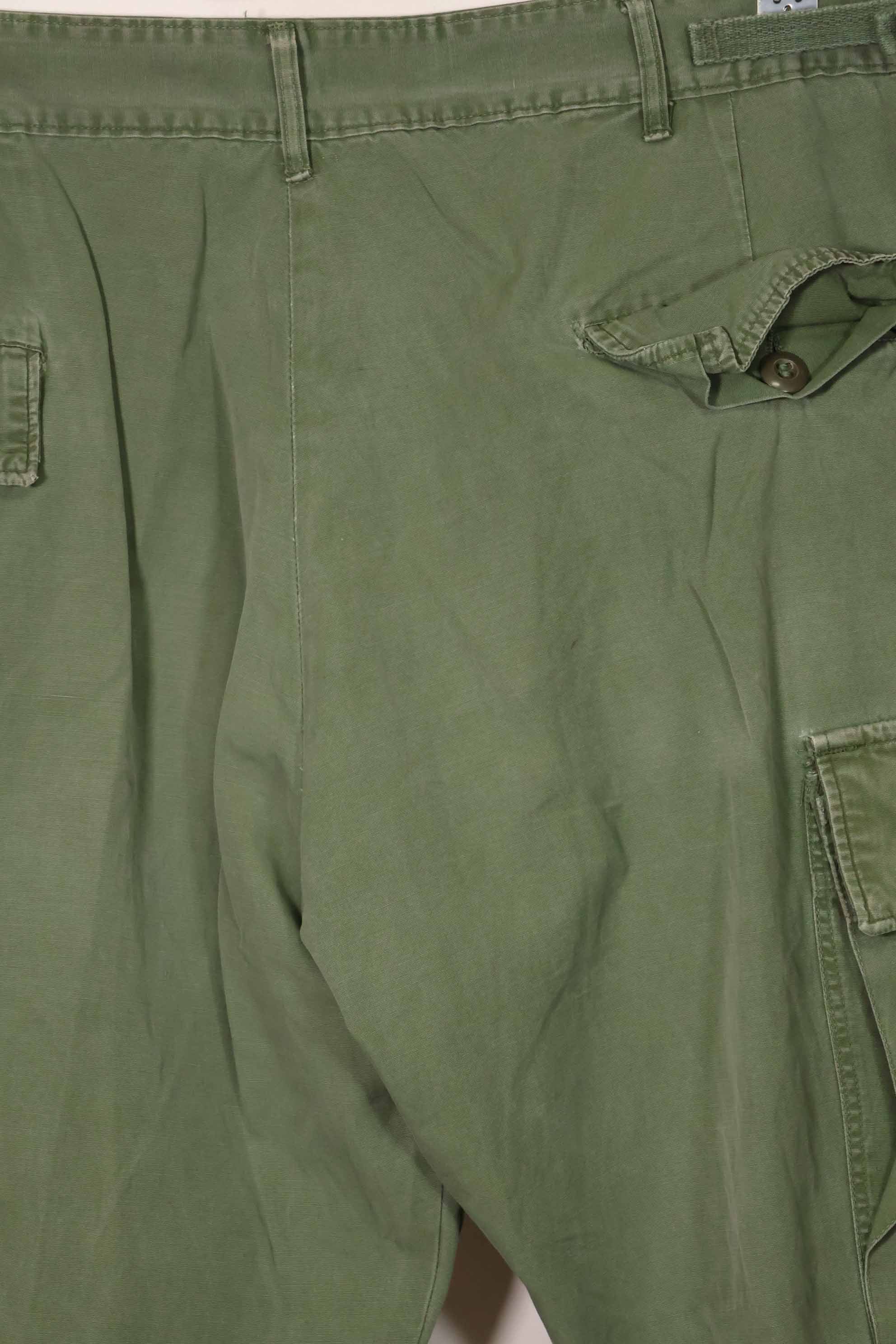 1967年契約　3rd Model ノンリップストップ　ジャングルファティーグ　パンツ　X-L-R　中古品