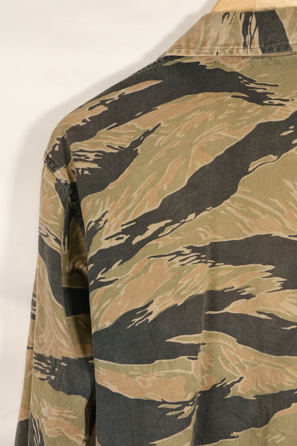 推定1960年代後半〜1970年代　ローカルメイド　タイガーストライプ　シャツ　中古品