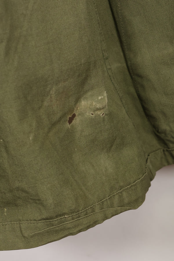 Circa 1965  S-L  2nd Model Jungle Fatigue Jacket  Stains and scuffs  Used