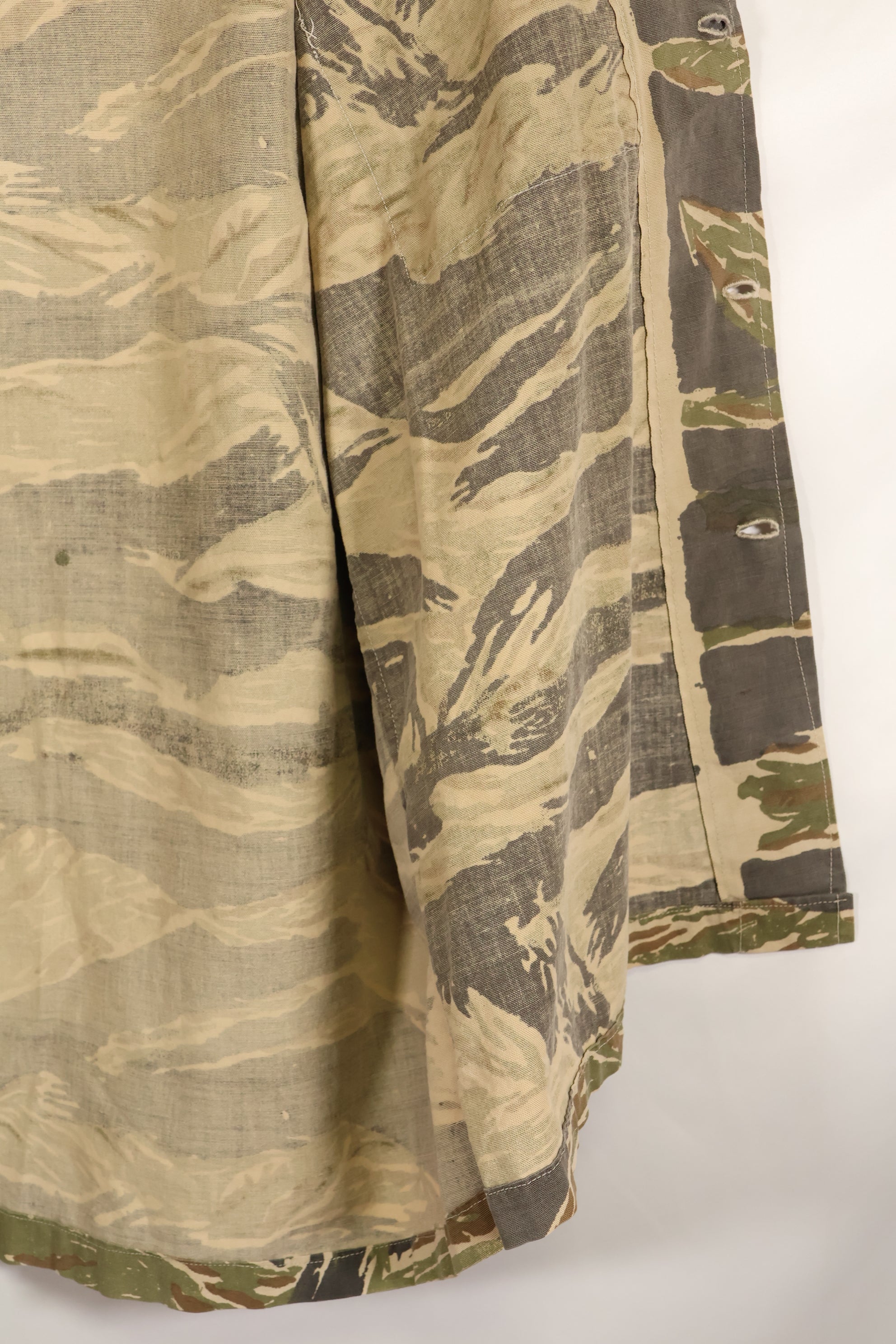 推定1970年代　ローカルメイド　タイガーストライプ　半袖シャツ　中古品