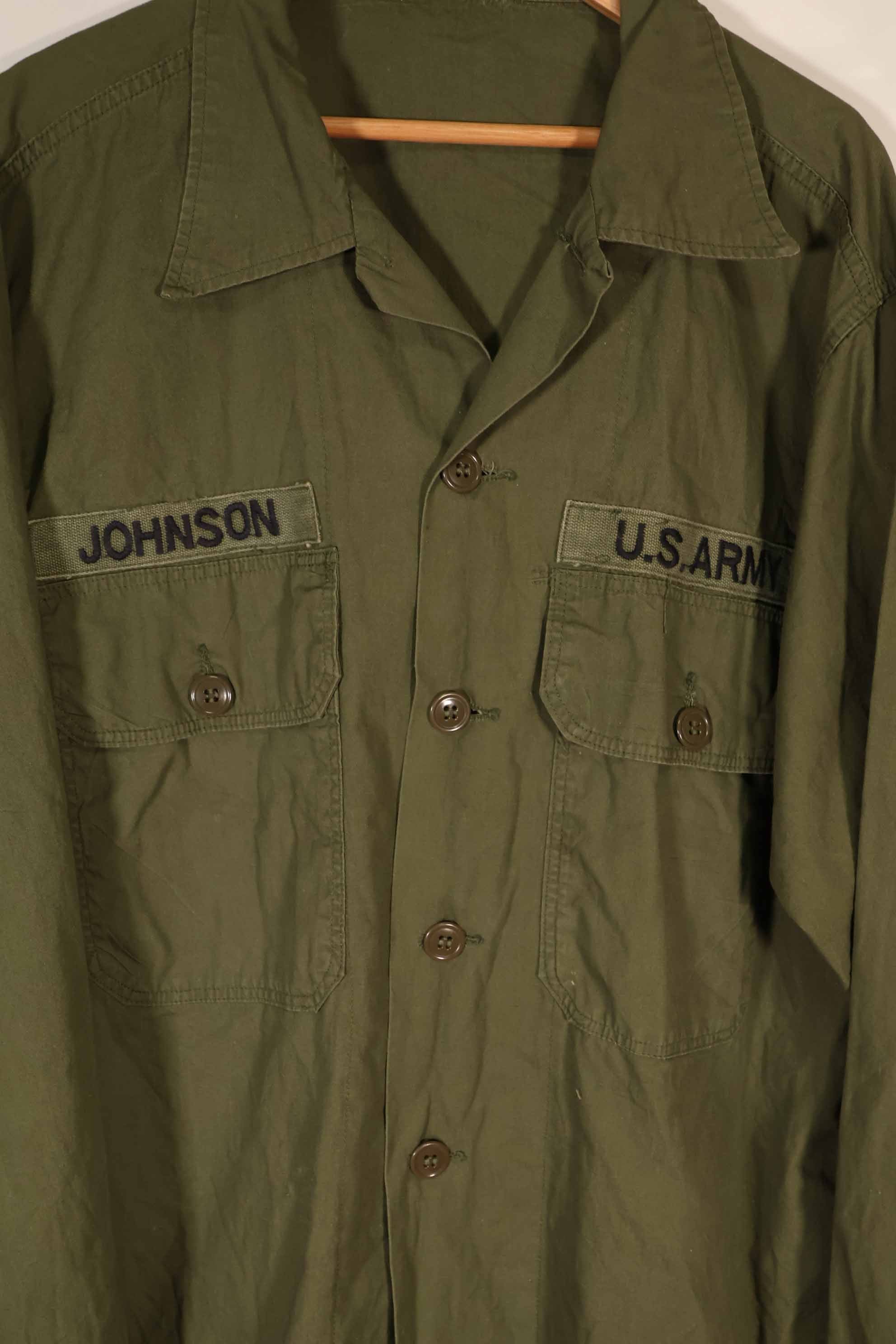 実物　1960年代　ポップリン製　OG-107 ユーティリティシャツ　G
