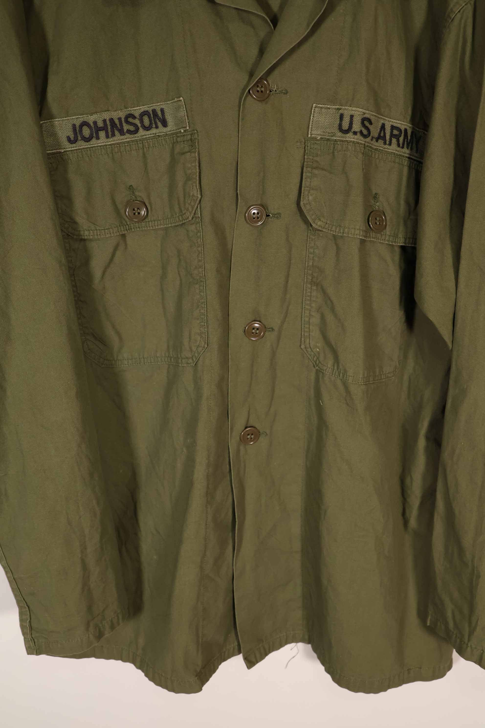 実物　1960年代　ポップリン製　OG-107 ユーティリティシャツ　G