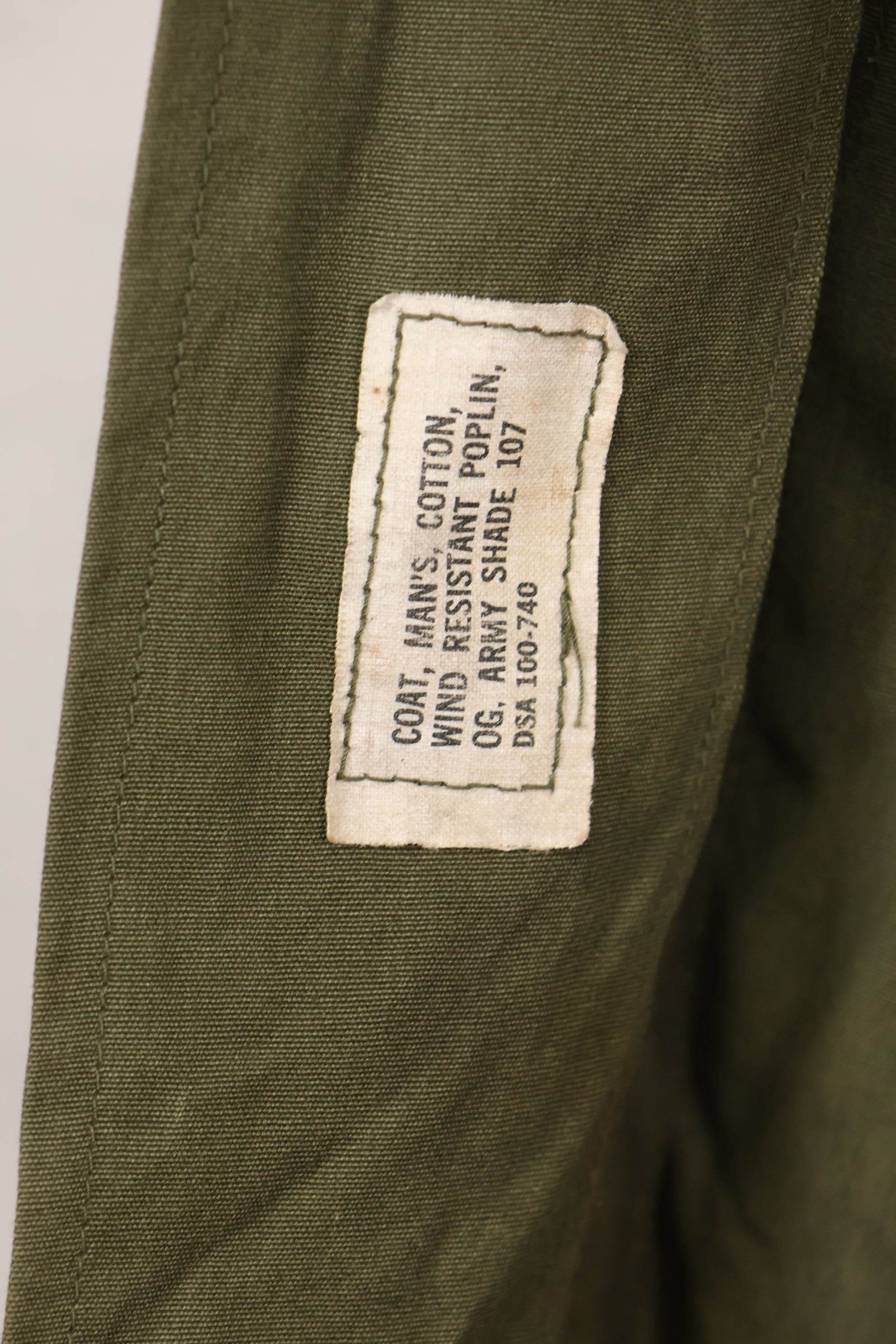Circa 1965  S-L  2nd Model Jungle Fatigue Jacket  Stains and scuffs  Used