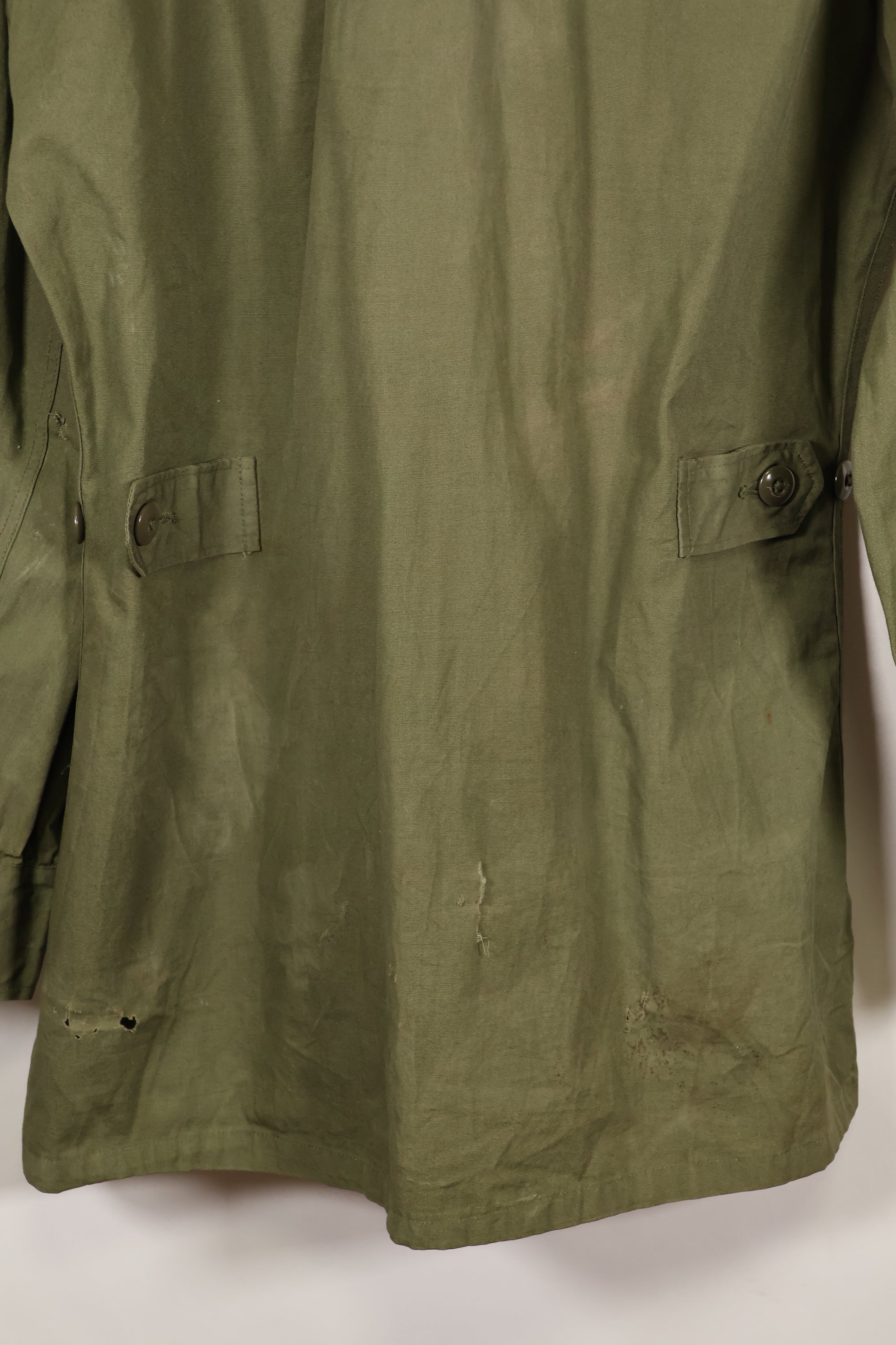 Circa 1965  S-L  2nd Model Jungle Fatigue Jacket  Stains and scuffs  Used