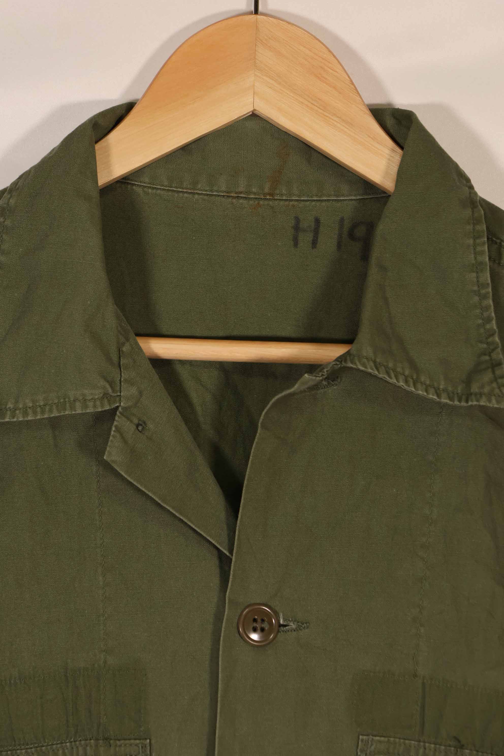 実物　1960年代　ポップリン製　OG-107 ユーティリティシャツ　H
