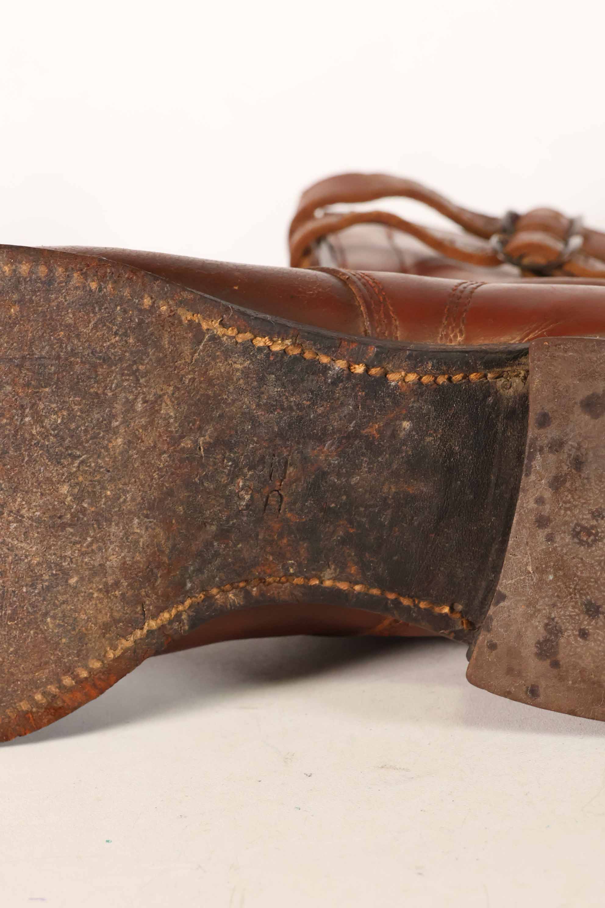 1940年代　アメリカ陸軍　M40　騎兵用　ショーツブーツ 2バックル　中古品 A