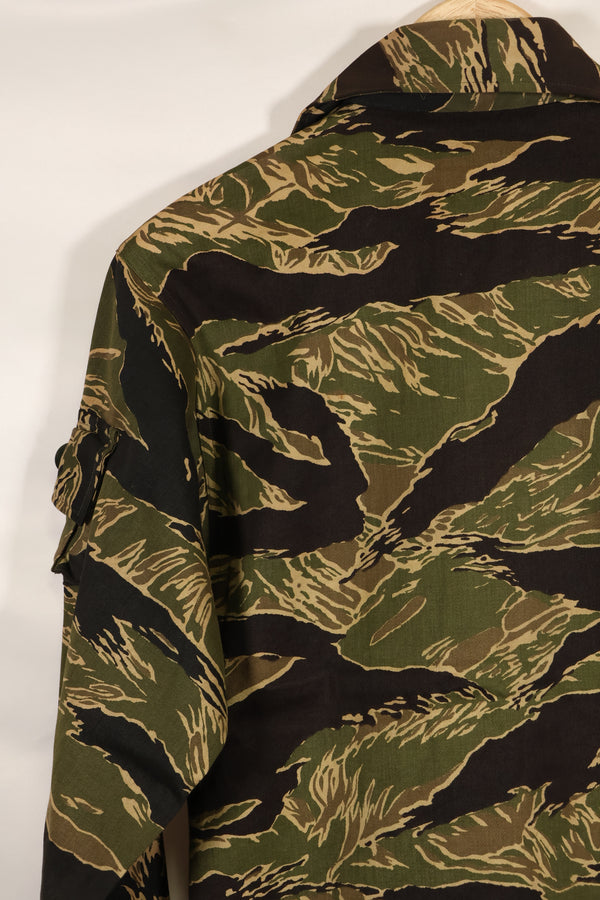 実物　デッドストック　沖縄タイガー　タイガーストライプ　USカットシャツ　US-S　日本本土縫製　汚れあり