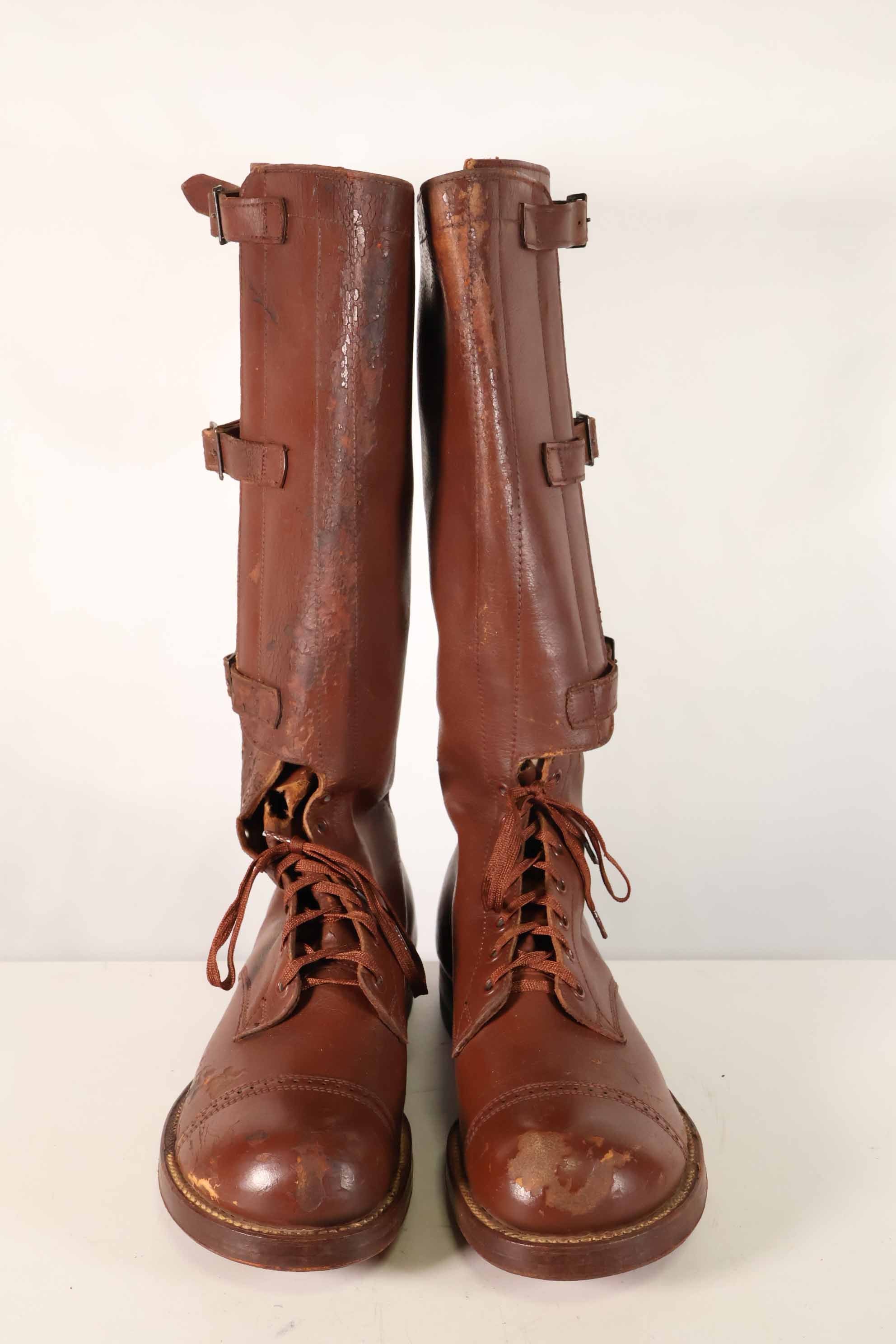 1940年代　アメリカ陸軍　M40　騎兵用　ロングブーツ 3バックル　中古品