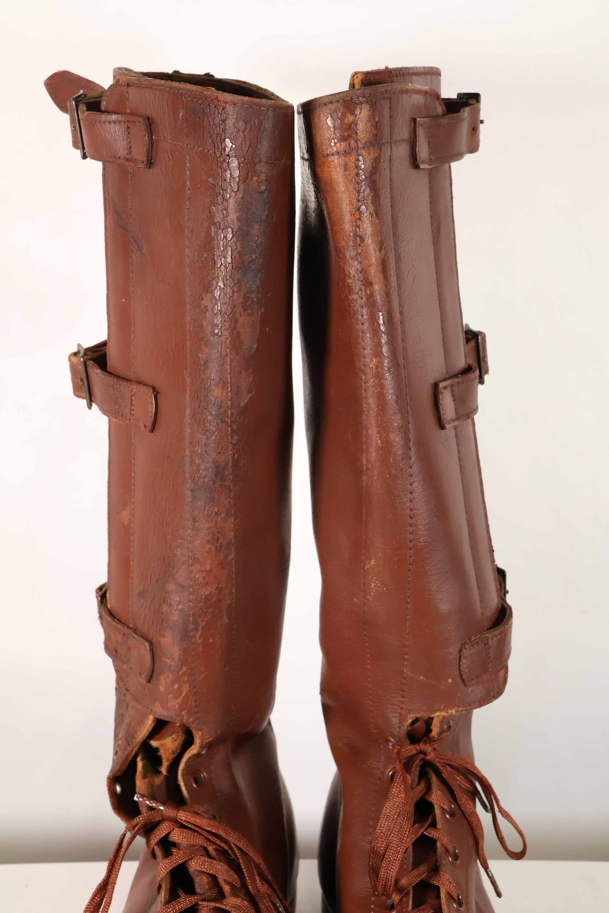 1940年代　アメリカ陸軍　M40　騎兵用　ロングブーツ 3バックル　中古品