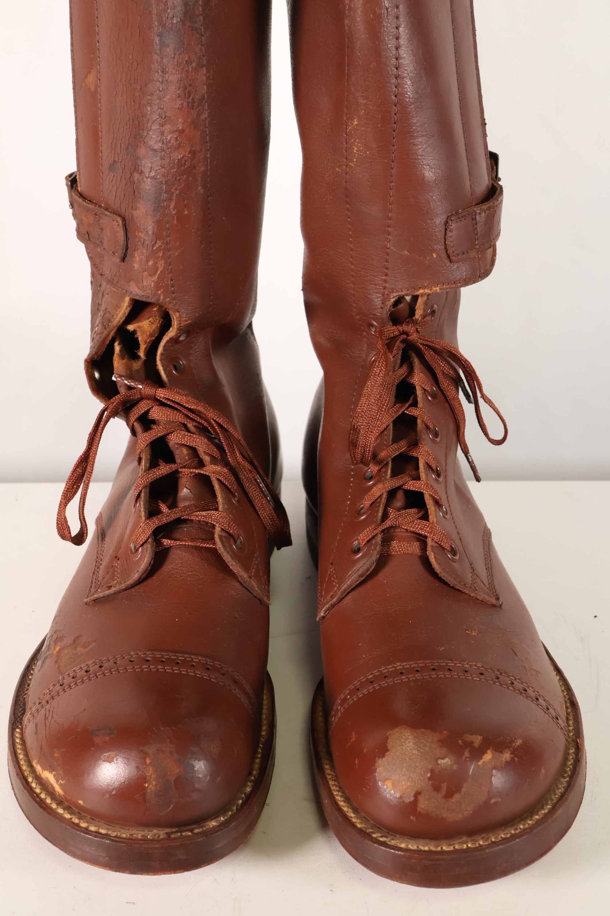 1940年代　アメリカ陸軍　M40　騎兵用　ロングブーツ 3バックル　中古品