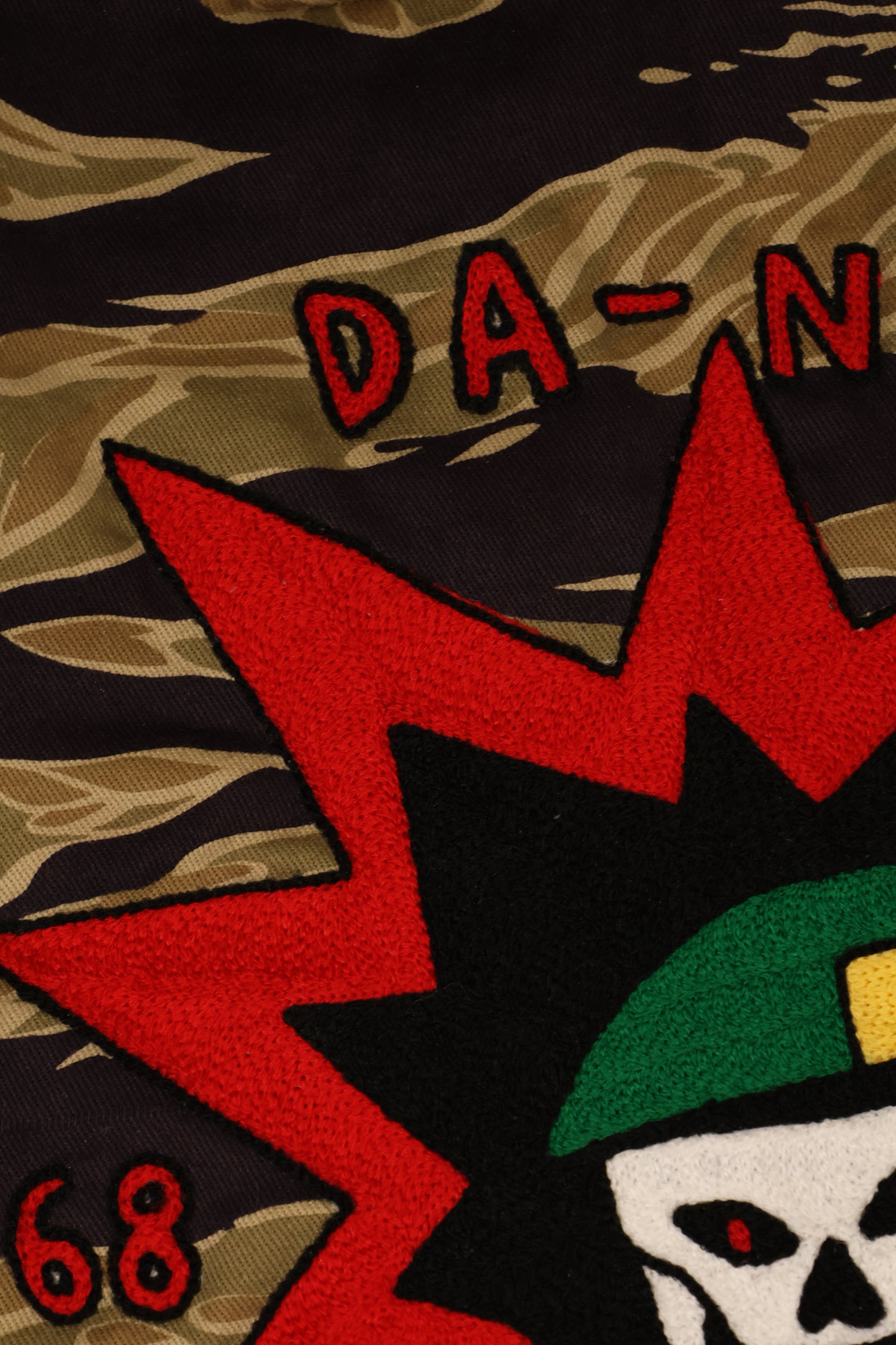 MILITARIA 1911 GOLD TIGER STRIPE Helmet bag 沖縄製　ハンドミシン刺繍バッグ