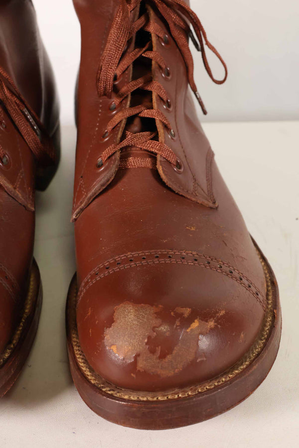 1940年代　アメリカ陸軍　M40　騎兵用　ロングブーツ 3バックル　中古品