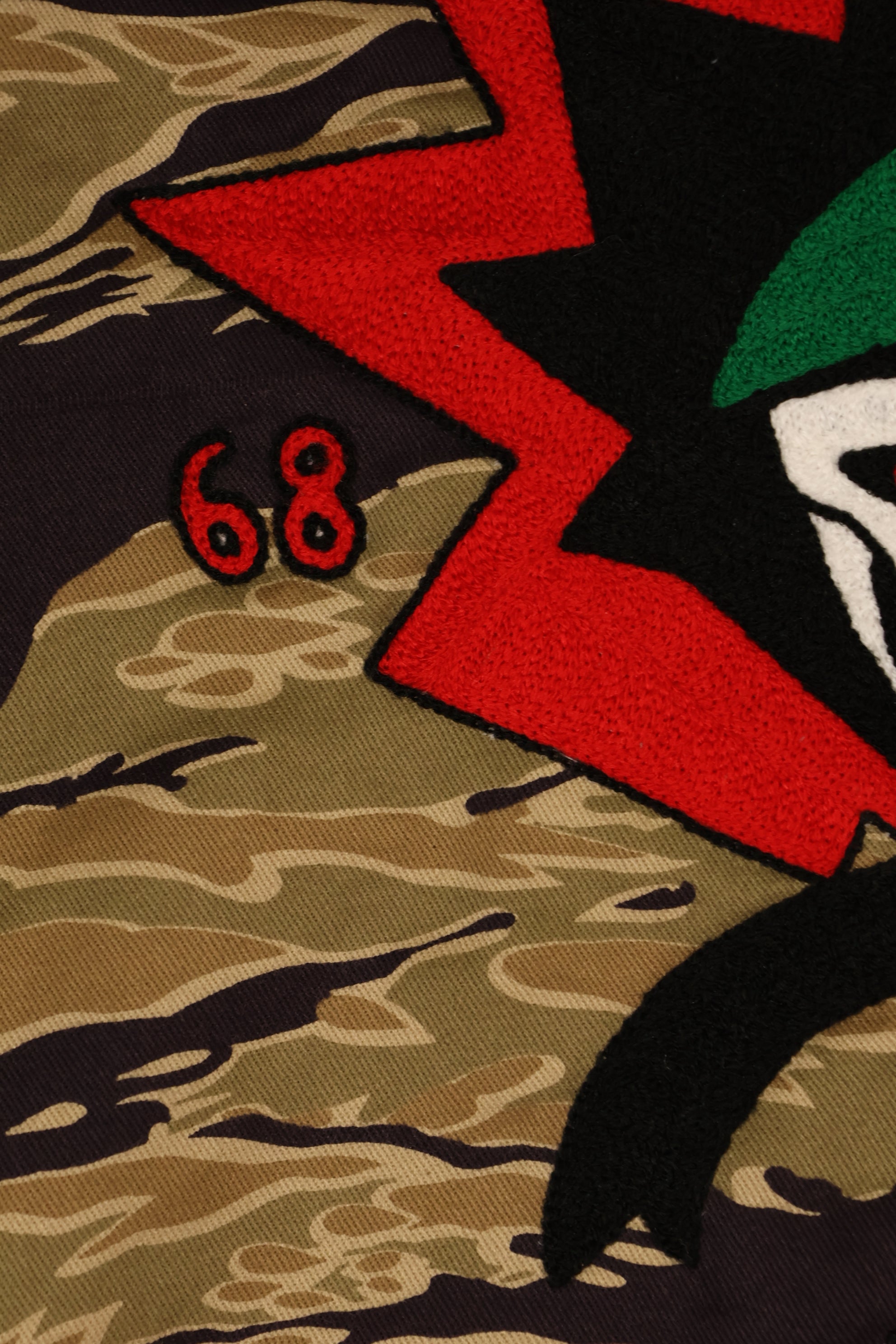 MILITARIA 1911 GOLD TIGER STRIPE Helmet bag 沖縄製　ハンドミシン刺繍バッグ