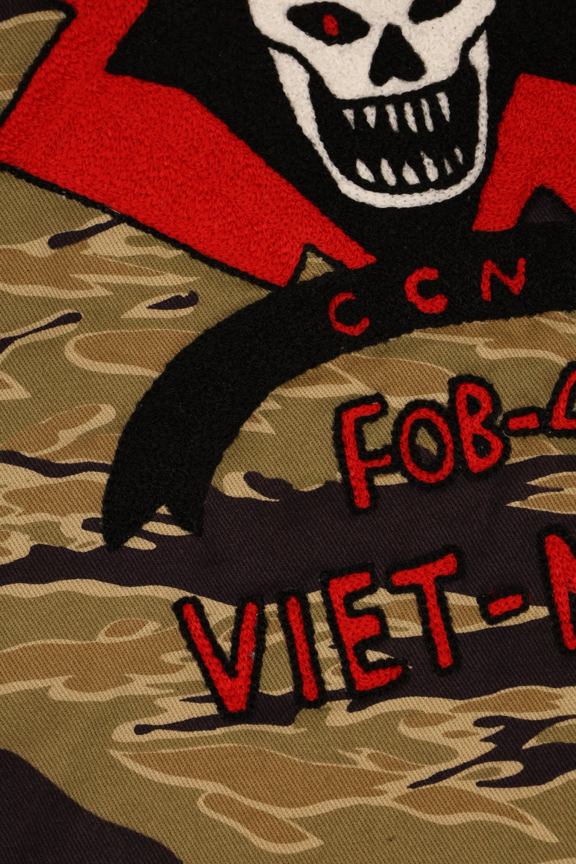 MILITARIA 1911 GOLD TIGER STRIPE Helmet bag 沖縄製　ハンドミシン刺繍バッグ