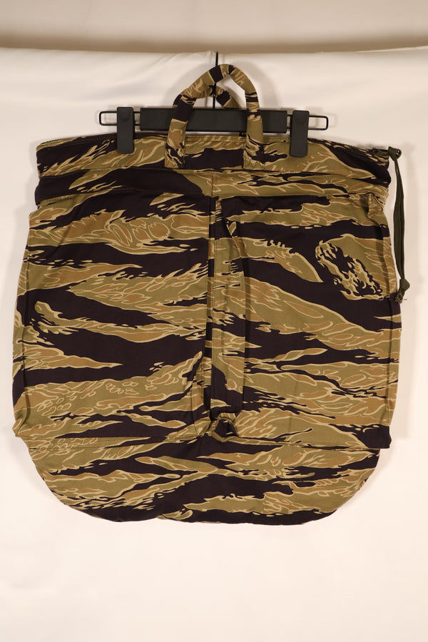 MILITARIA 1911 GOLD TIGER STRIPE Helmet bag 沖縄製　ハンドミシン刺繍バッグ