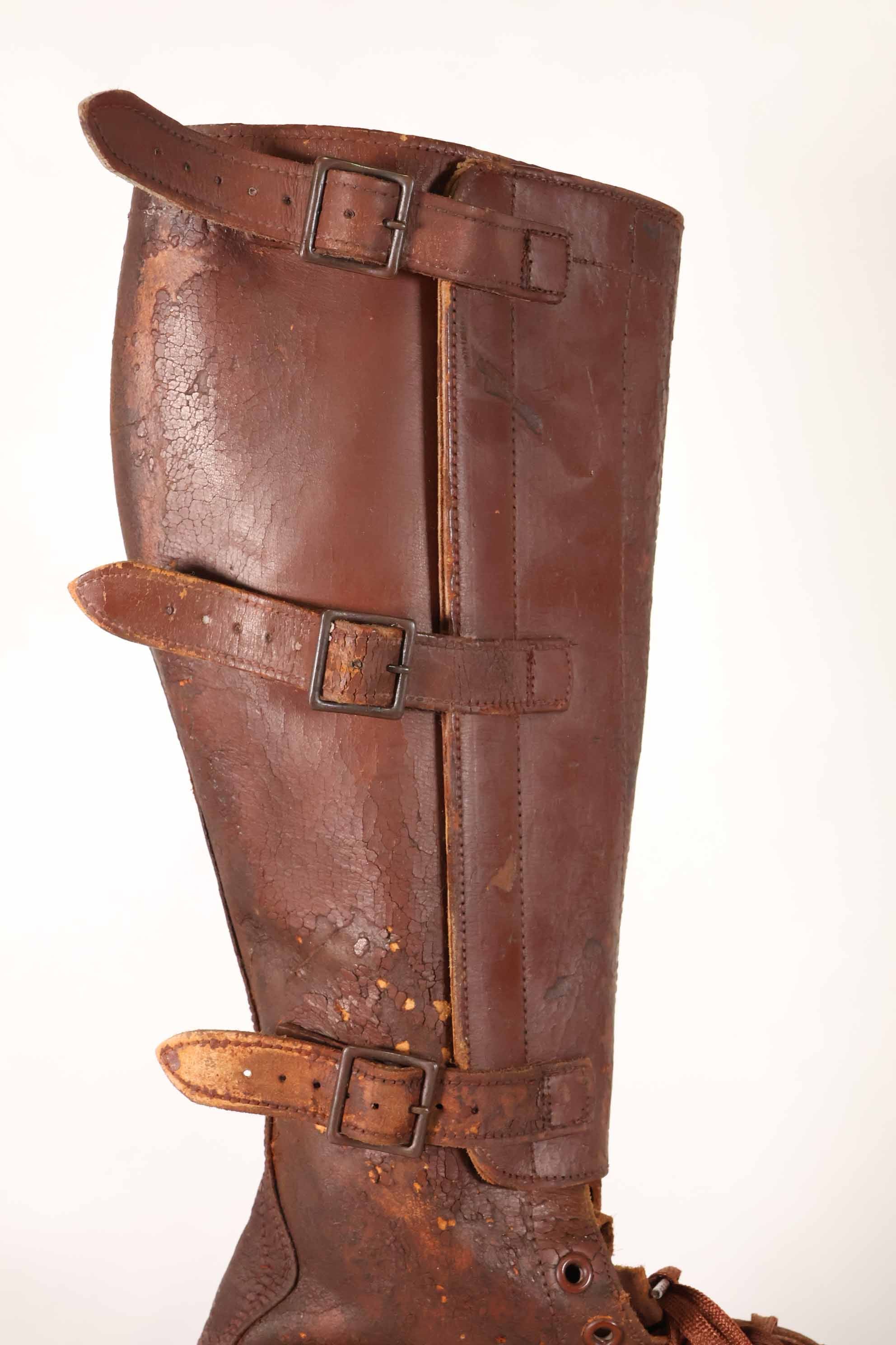 1940年代　アメリカ陸軍　M40　騎兵用　ロングブーツ 3バックル　中古品