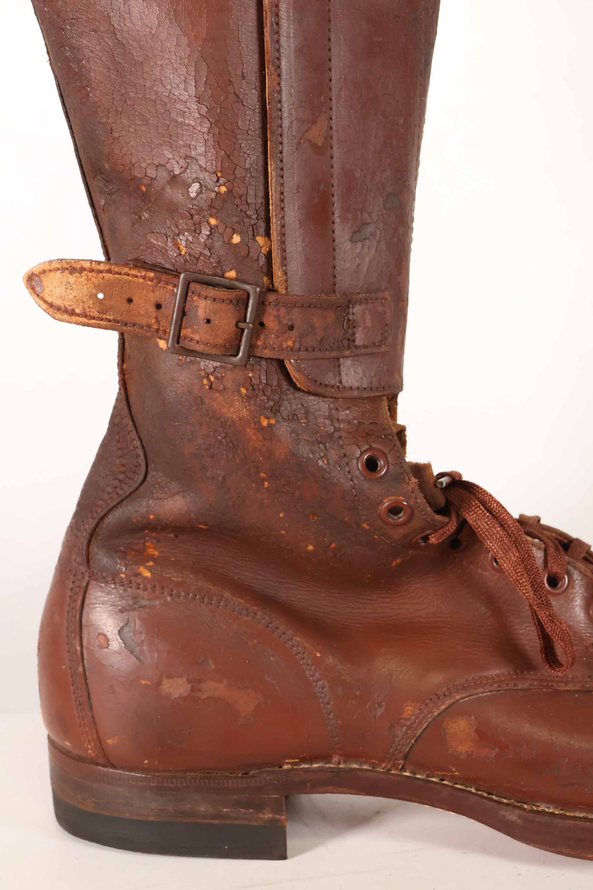 1940年代　アメリカ陸軍　M40　騎兵用　ロングブーツ 3バックル　中古品