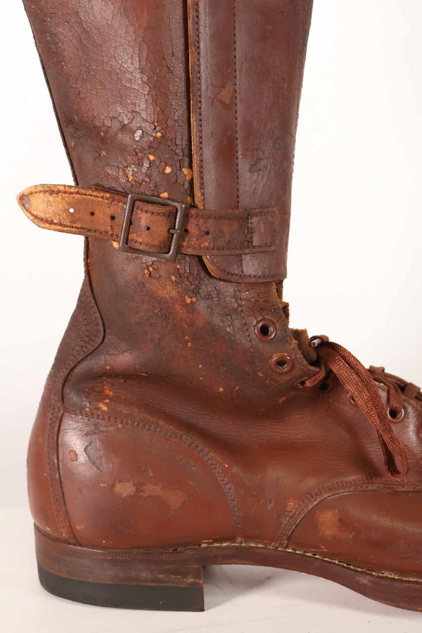 1940年代　アメリカ陸軍　M40　騎兵用　ロングブーツ 3バックル　中古品
