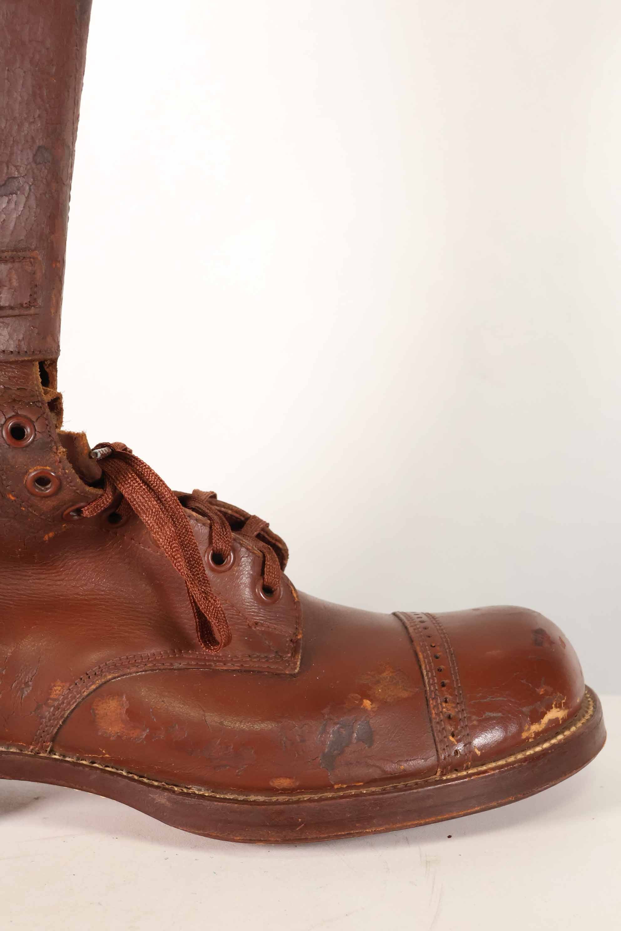 1940年代　アメリカ陸軍　M40　騎兵用　ロングブーツ 3バックル　中古品