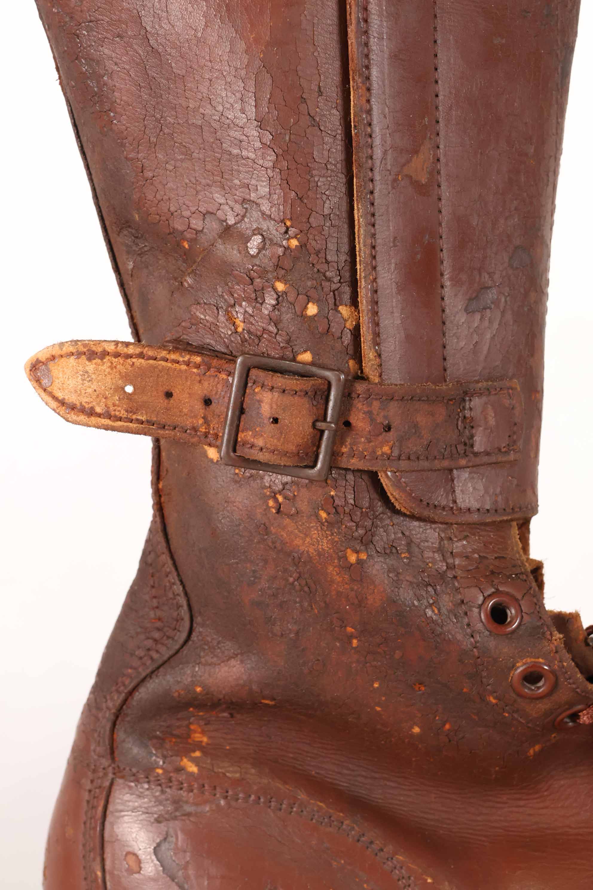 1940年代　アメリカ陸軍　M40　騎兵用　ロングブーツ 3バックル　中古品