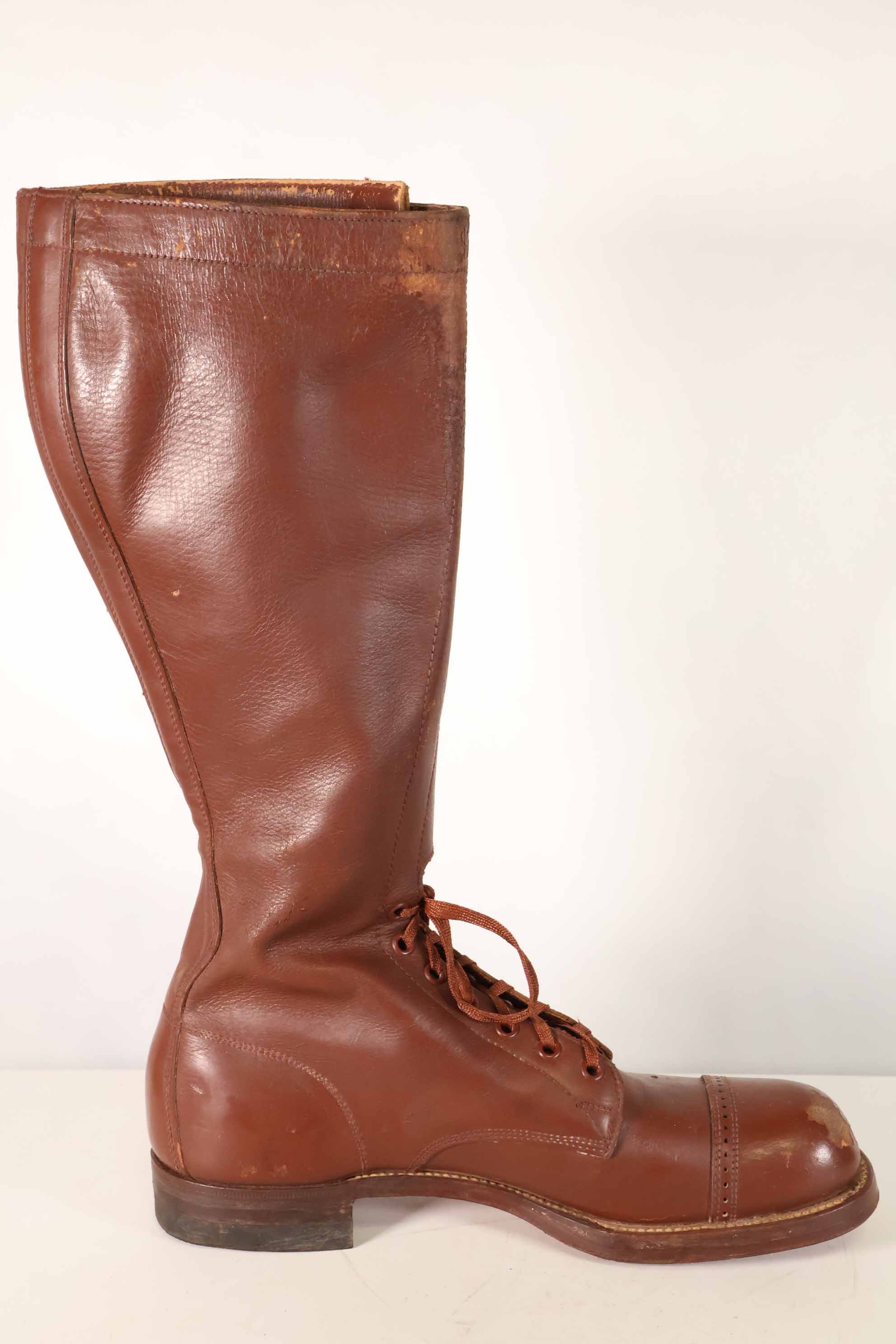 1940年代　アメリカ陸軍　M40　騎兵用　ロングブーツ 3バックル　中古品