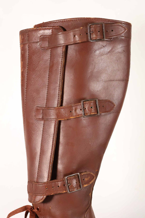 1940年代　アメリカ陸軍　M40　騎兵用　ロングブーツ 3バックル　中古品