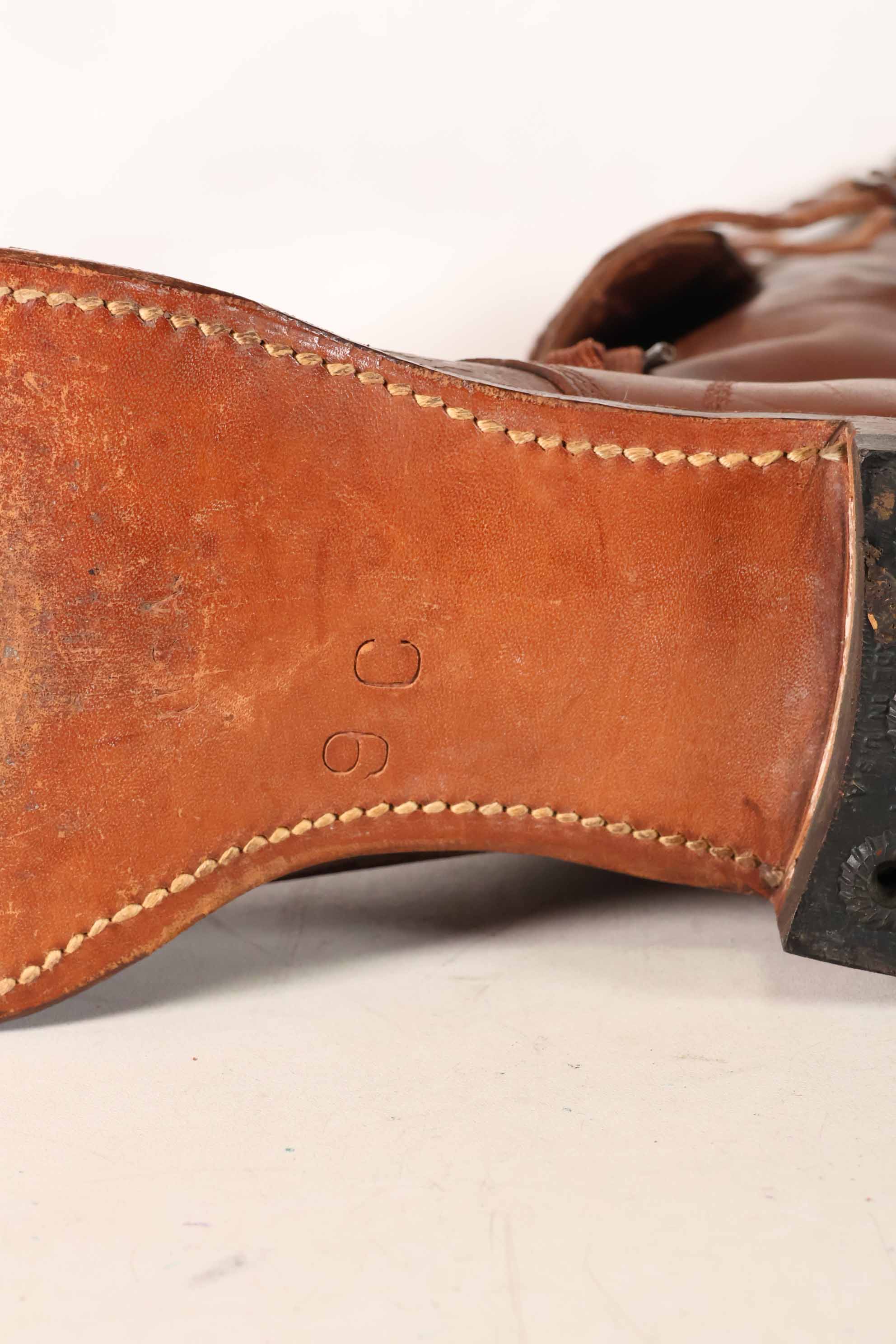 1940年代　アメリカ陸軍　M40　騎兵用　ロングブーツ 3バックル　中古品