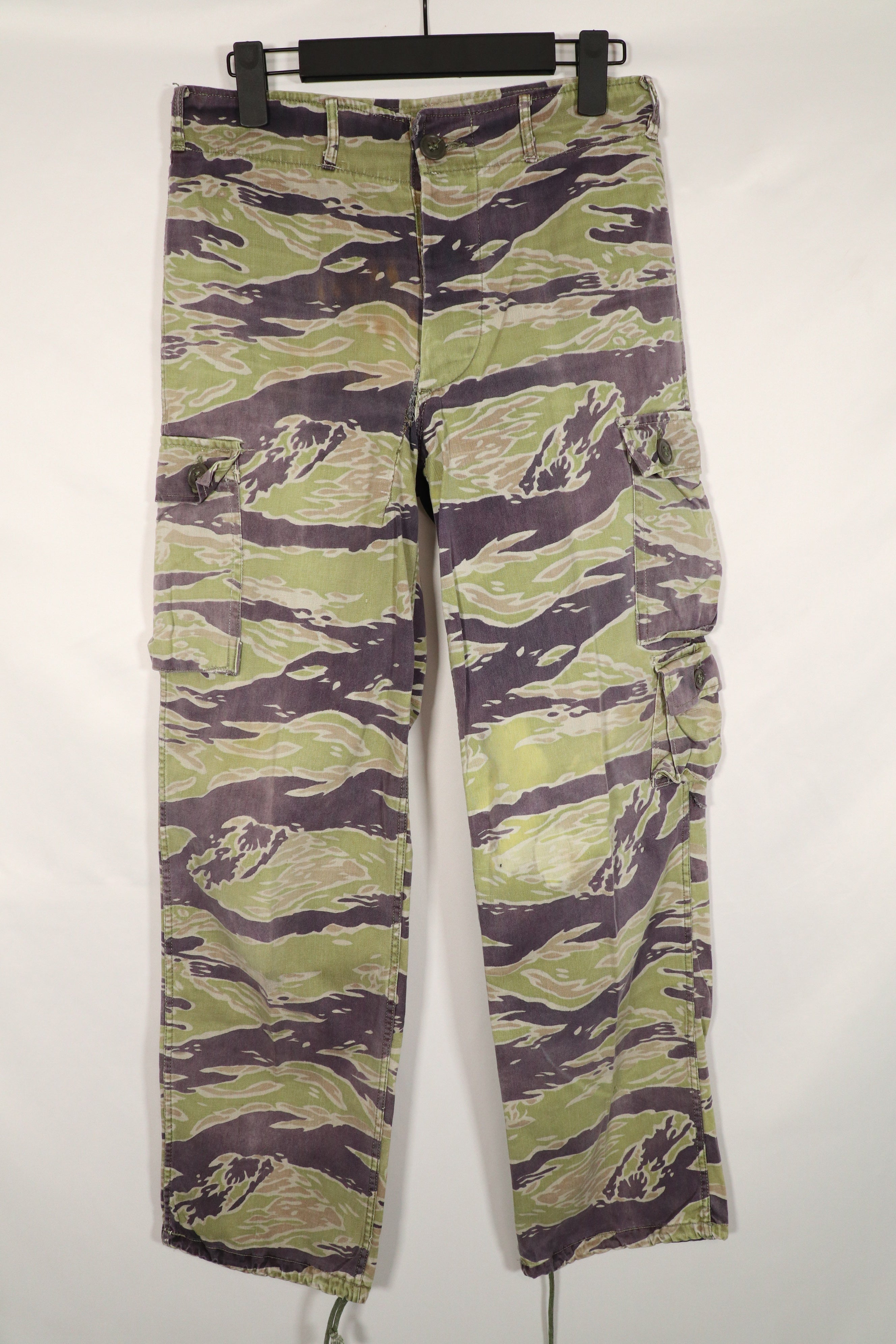 正品二手重磅面料二战后期款式虎纹裤。