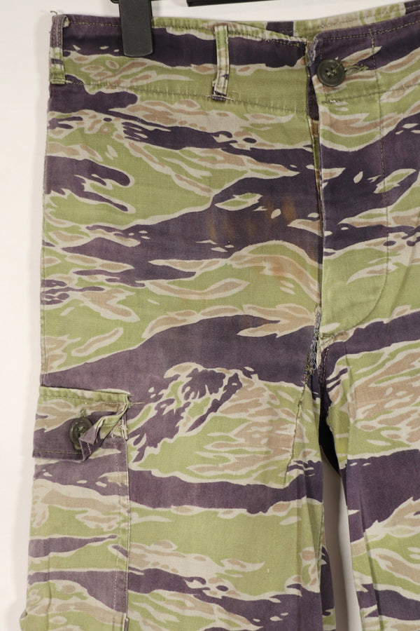 正品二手重磅面料二战后期款式虎纹裤。