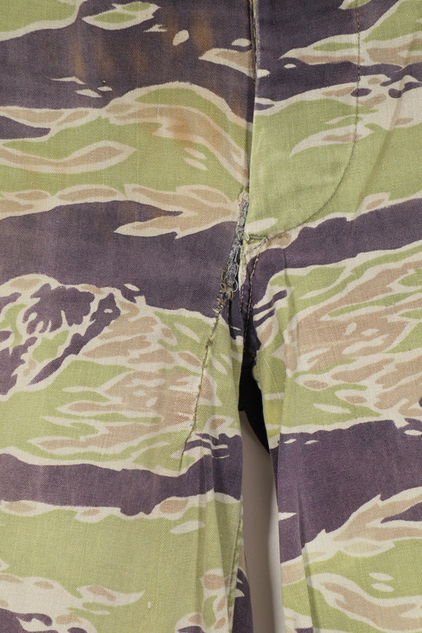 正品二手重磅面料二战后期款式虎纹裤。