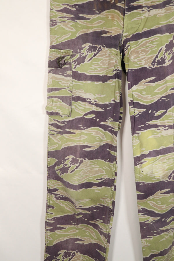 正品二手重磅面料二战后期款式虎纹裤。