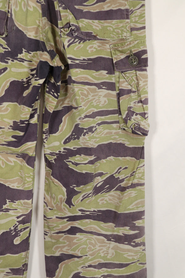 正品二手重磅面料二战后期款式虎纹裤。