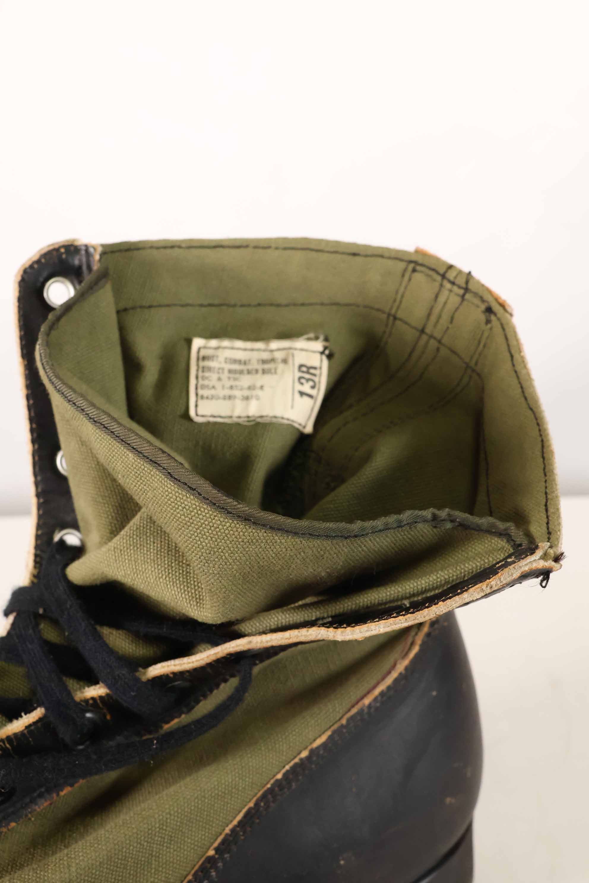 1962 Contract 1st Model U.S. Army Jungle Boots Vibram Sole 13R Used