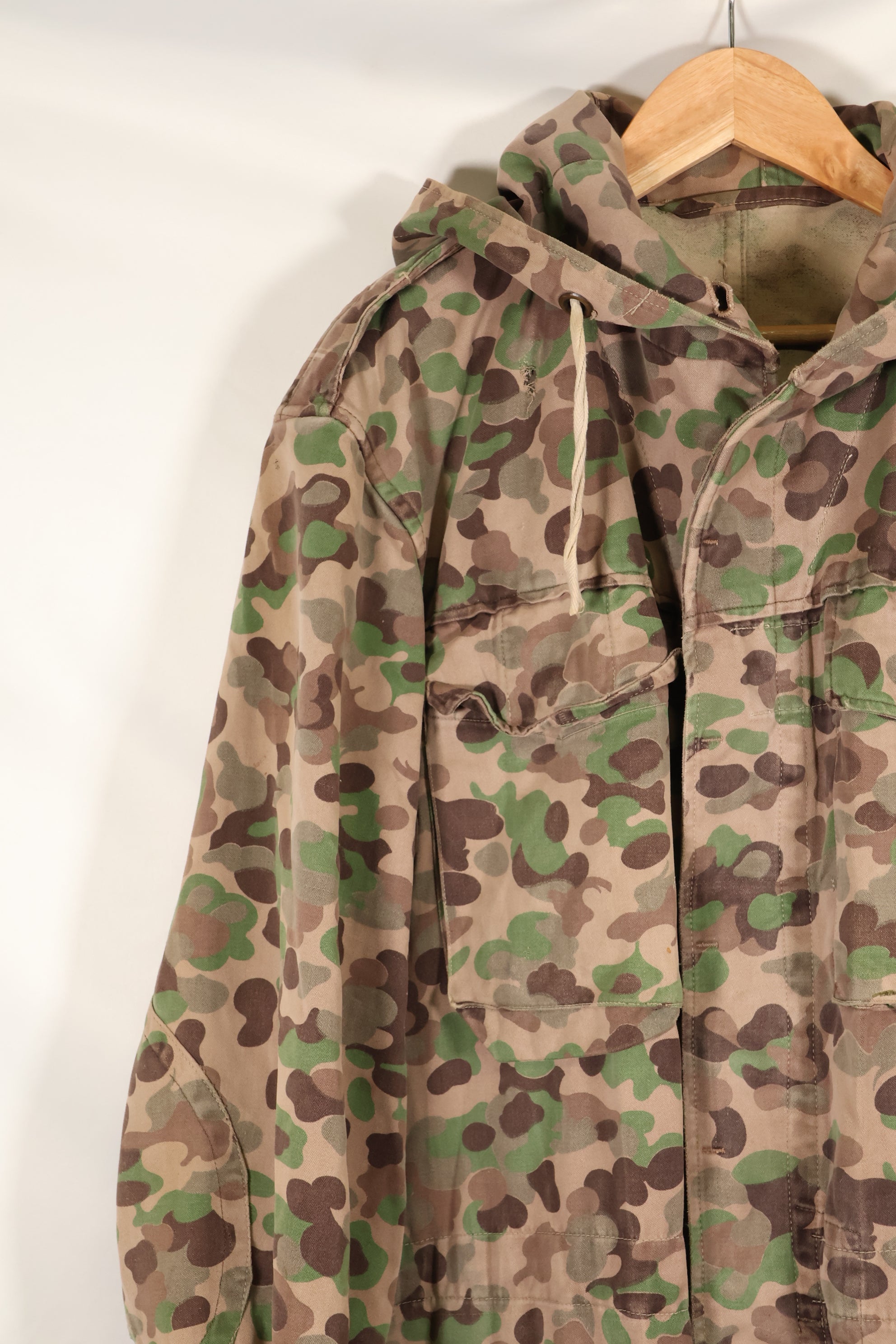 1960s–70s: M57 Austrian Army P-Pattern Camouflage Hoodie, Used, Grade A
