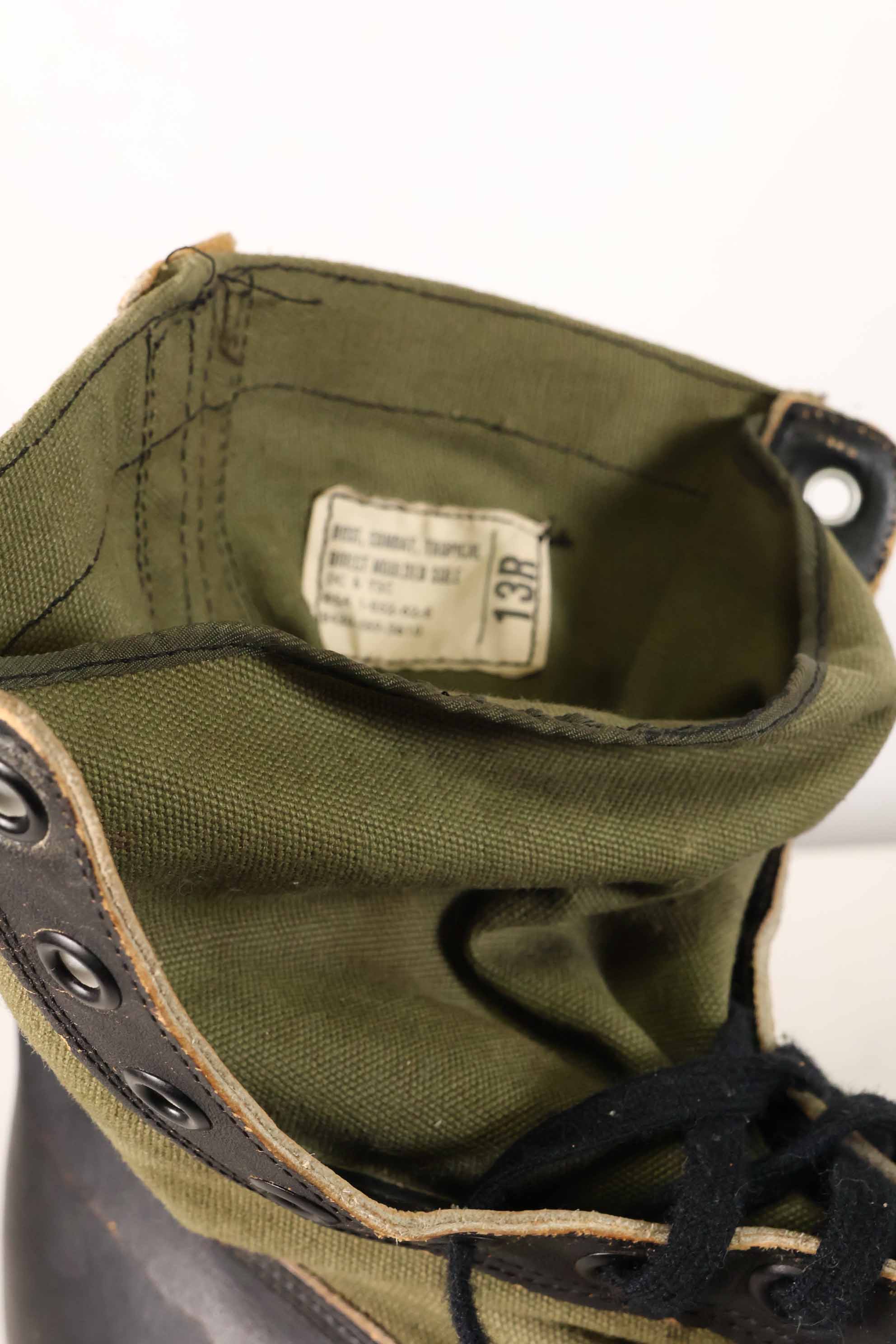 1962 Contract 1st Model U.S. Army Jungle Boots Vibram Sole 13R Used